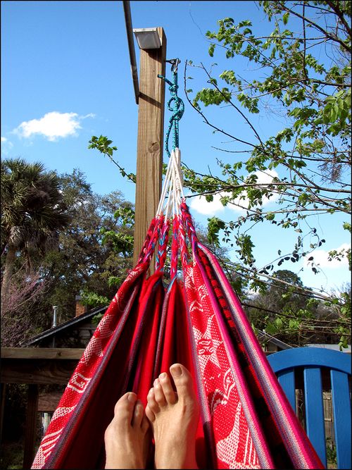 Hammock feetupblog